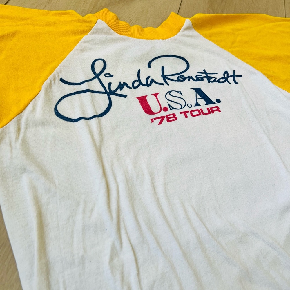 1978 Linda Ronstadt USA Tour Baseball Tee